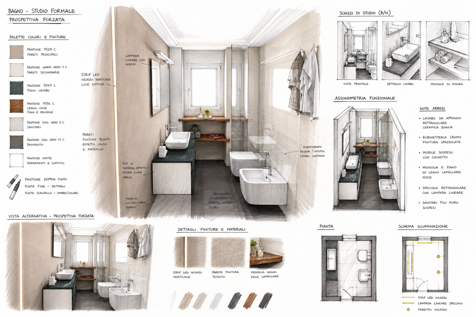 Layout apartment in Milan — tavola 6