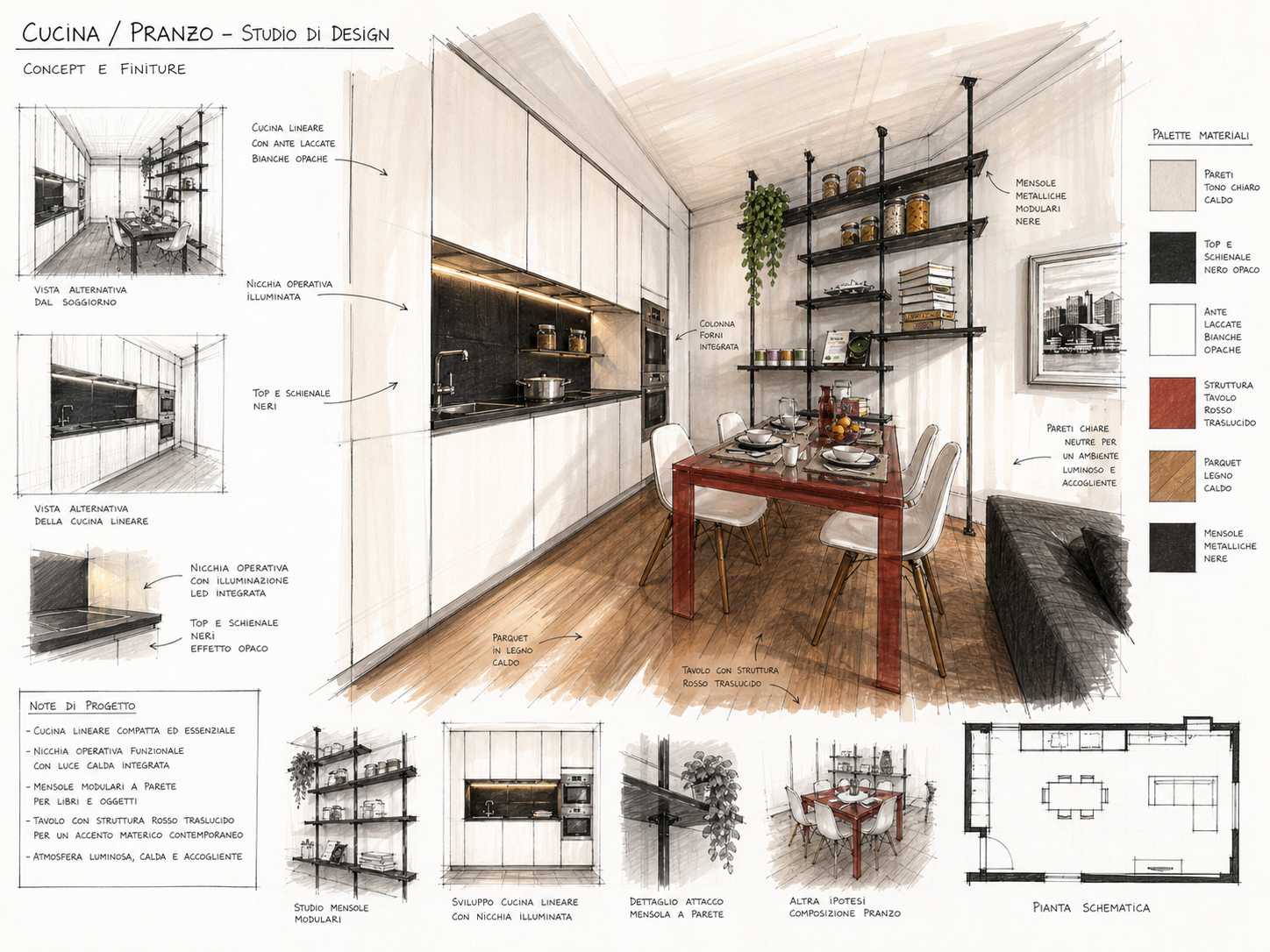 Layout apartment in Milan — tavola 7