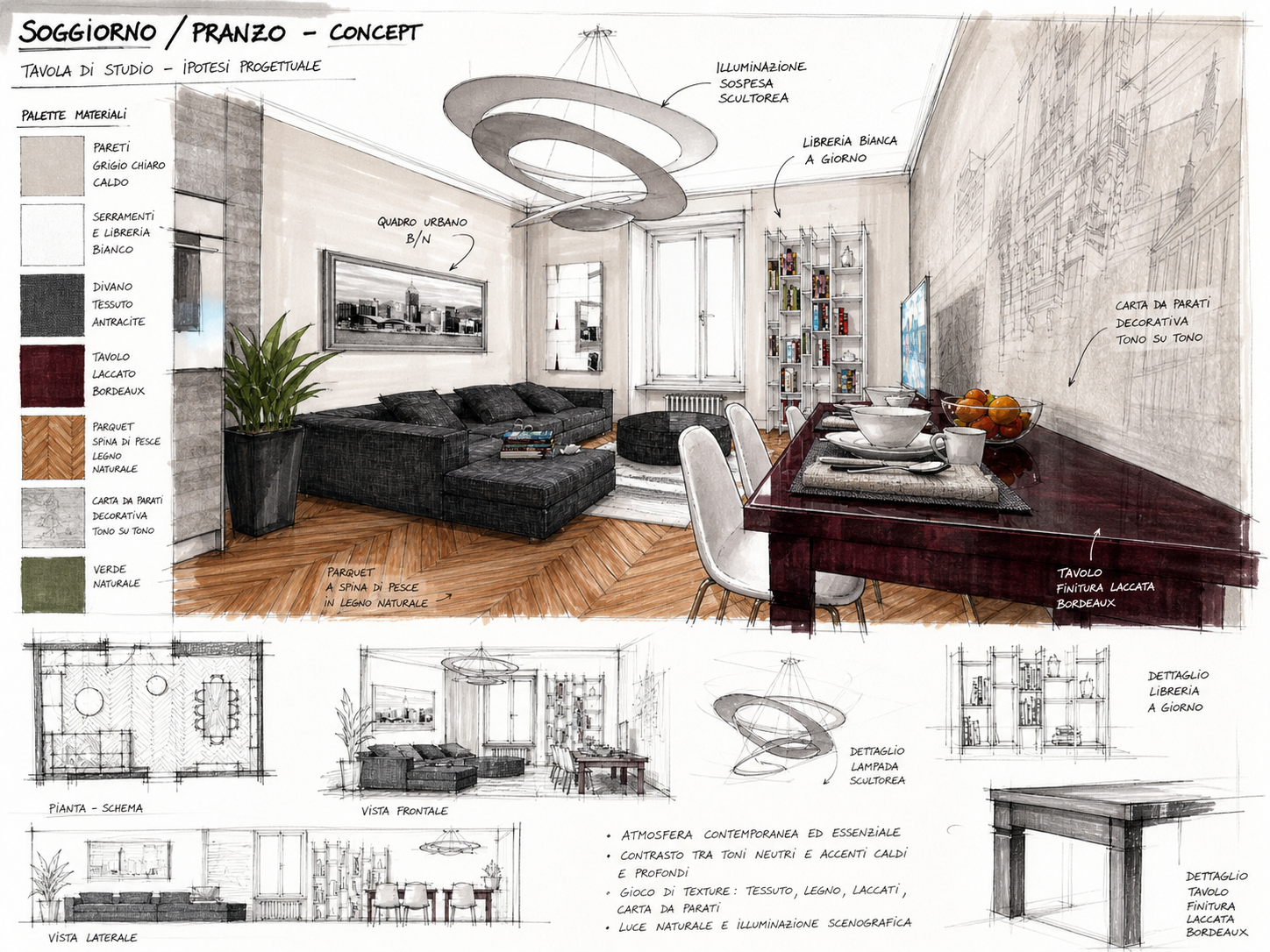 Layout apartment in Milan — tavola 9